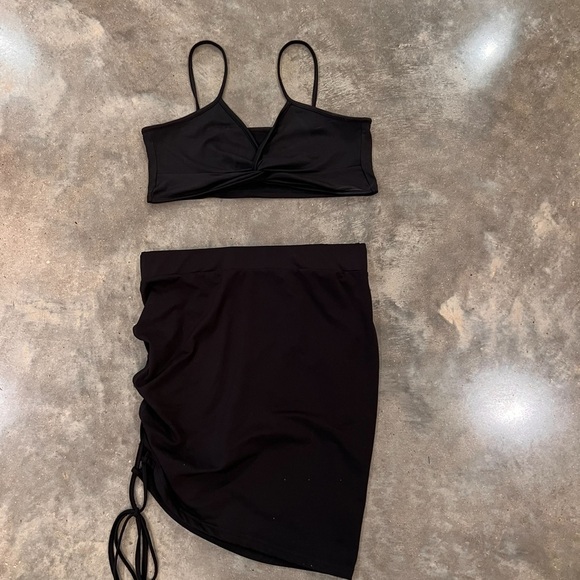 Black lace up Skirt set - Picture 10 of 10